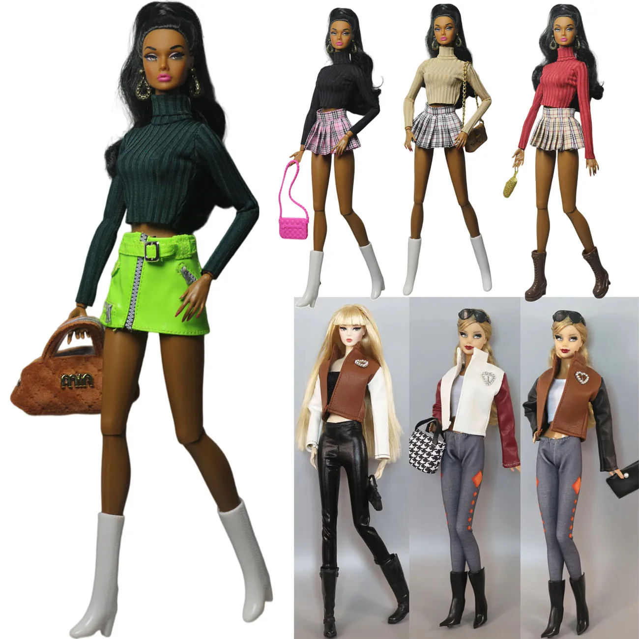 Handmade Doll Clothes Leather Clothing Outfit for 11.5 inch 30cm Doll bjd clothes Many Style Gifts for doll accessories
Handmade Doll Clothes Leather Clothing Outfit for 11.5 inch 30cm Doll bjd clothes Many Style Gifts for doll accessories