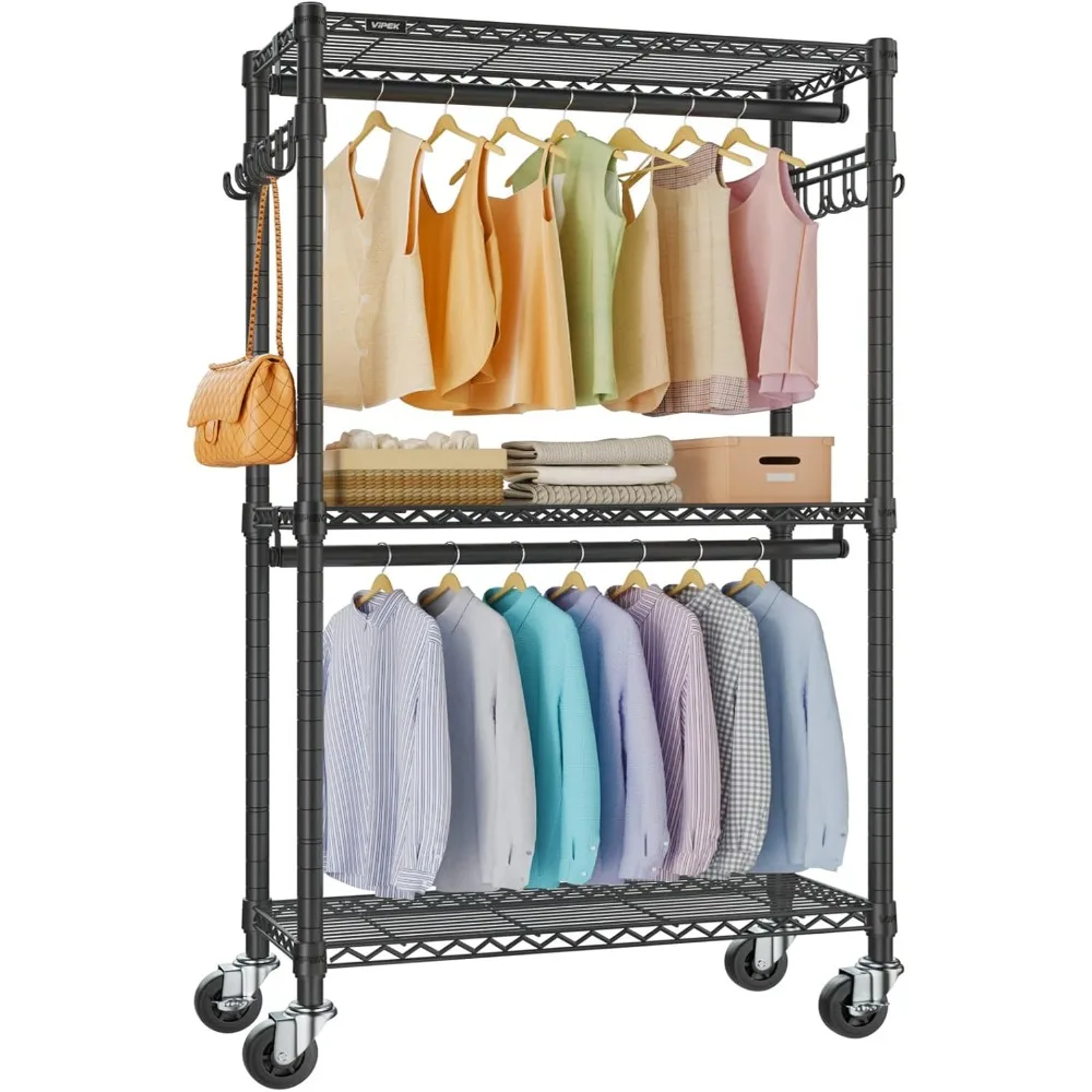 R2 Medium Rolling Clothes Rack Heavy Duty Clothing Rack for Hanging Clothes Adjustable Metal Wire Shelving Portable Closet
R2 Medium Rolling Clothes Rack Heavy Duty Clothing Rack for Hanging Clothes Adjustable Metal Wire Shelving Portable Closet