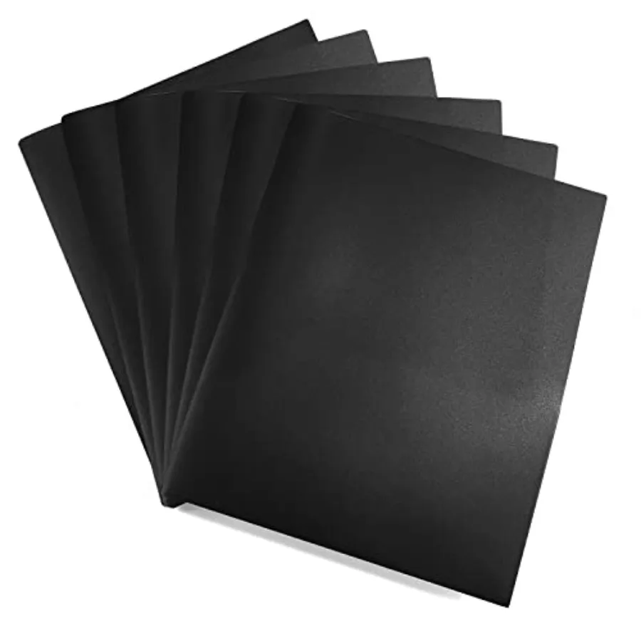 Easykart Plastic Folders with Pockets - Black, 6 Pack,2 Pocket Poly Folders for School, Home or Office, Durable Heavy Duty File
Easykart Plastic Folders with Pockets - Black, 6 Pack,2 Pocket Poly Folders for School, Home or Office, Durable Heavy Duty File