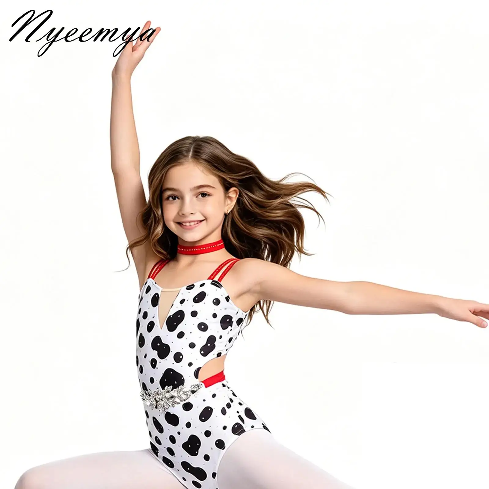Kids Girls Printed Ballet Leotards Modern Jazz Latin Gymnastics Dance Performance Costume Rhinestones Jumpsuit with Necklace
Kids Girls Printed Ballet Leotards Modern Jazz Latin Gymnastics Dance Performance Costume Rhinestones Jumpsuit with Necklace