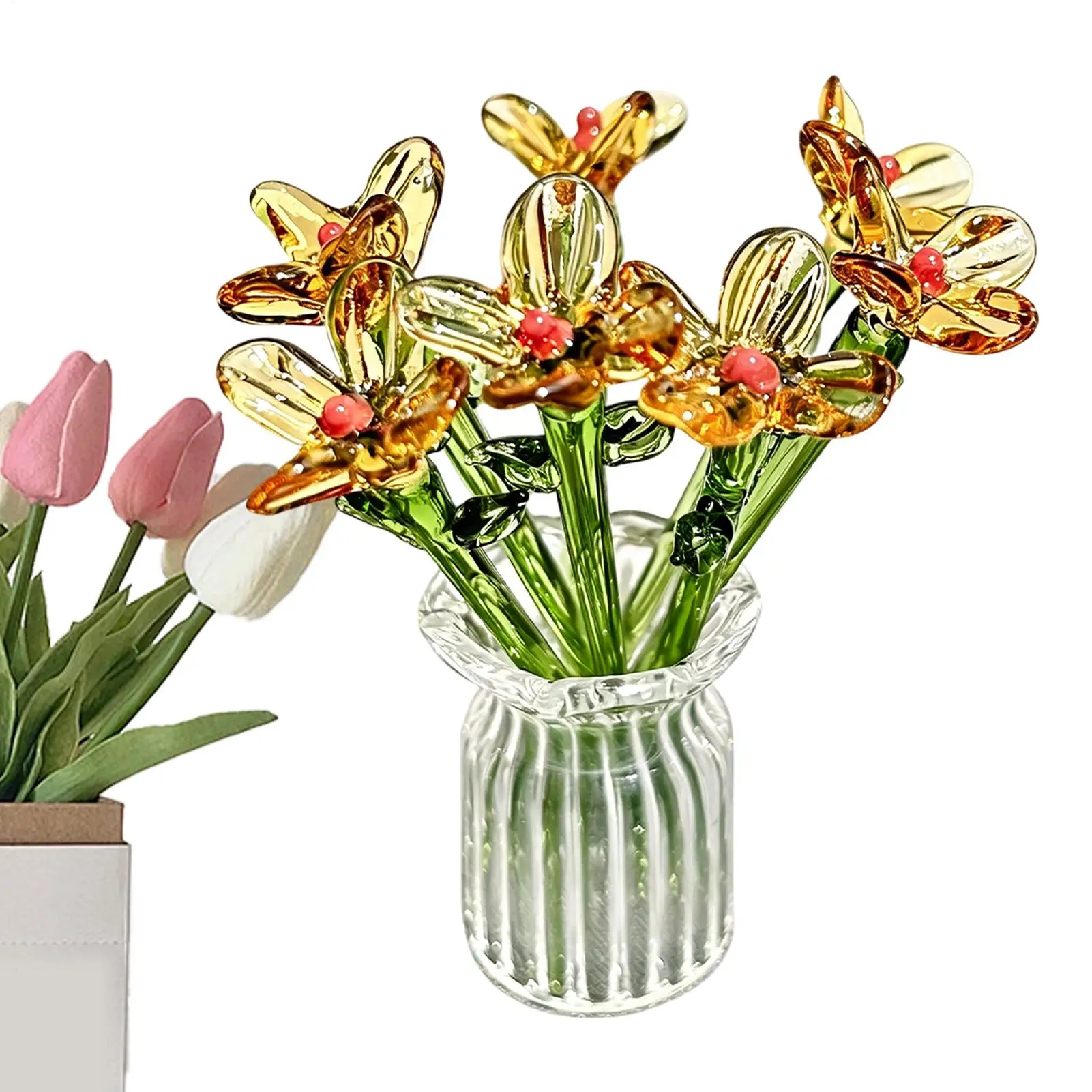 Glass Vases For Flowers Aesthetic Mini With Bouquet Clear Flower Vase Table Decor For Bedroom Living Room Bathroom Kitchen
Glass Vases For Flowers Aesthetic Mini With Bouquet Clear Flower Vase Table Decor For Bedroom Living Room Bathroom Kitchen