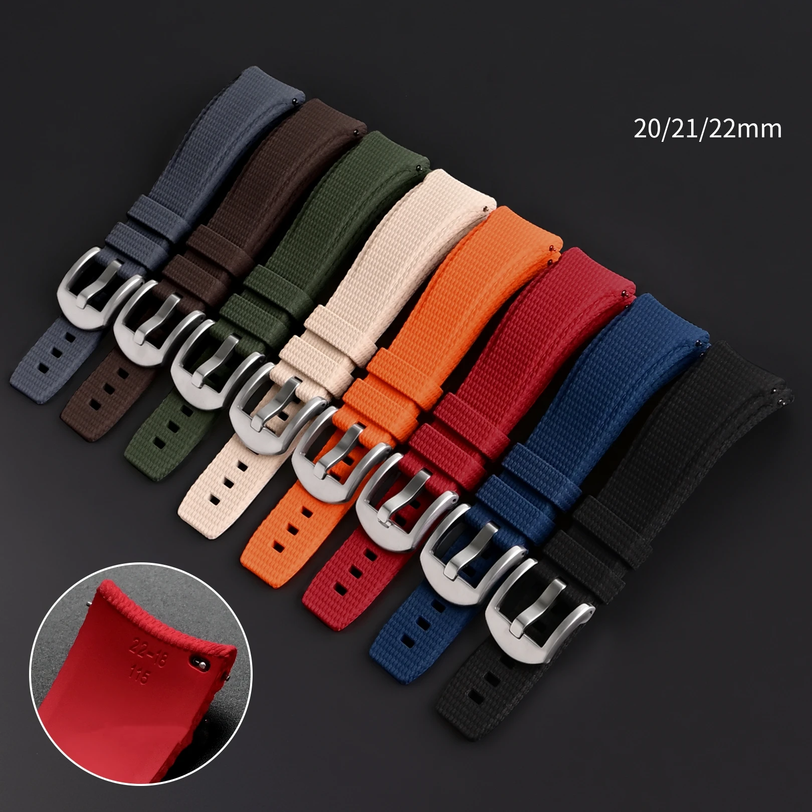 New Curved Watch Bands FKM Rubber Watch Strap 20mm 21mm 22mm Quick Waterproof Strap Fit For Tudor Omega Seiko Tudor IWC
New Curved Watch Bands FKM Rubber Watch Strap 20mm 21mm 22mm Quick Waterproof Strap Fit For Tudor Omega Seiko Tudor IWC
