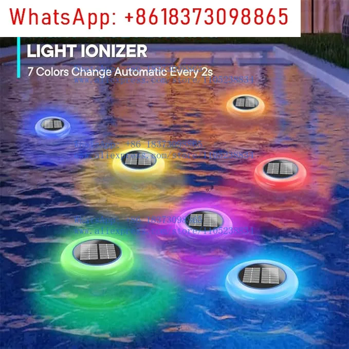Solar copper and silver ion sterilizer, swimming pool algae removal disinfection purifier, floating light water purifier
Solar copper and silver ion sterilizer, swimming pool algae removal disinfection purifier, floating light water purifier