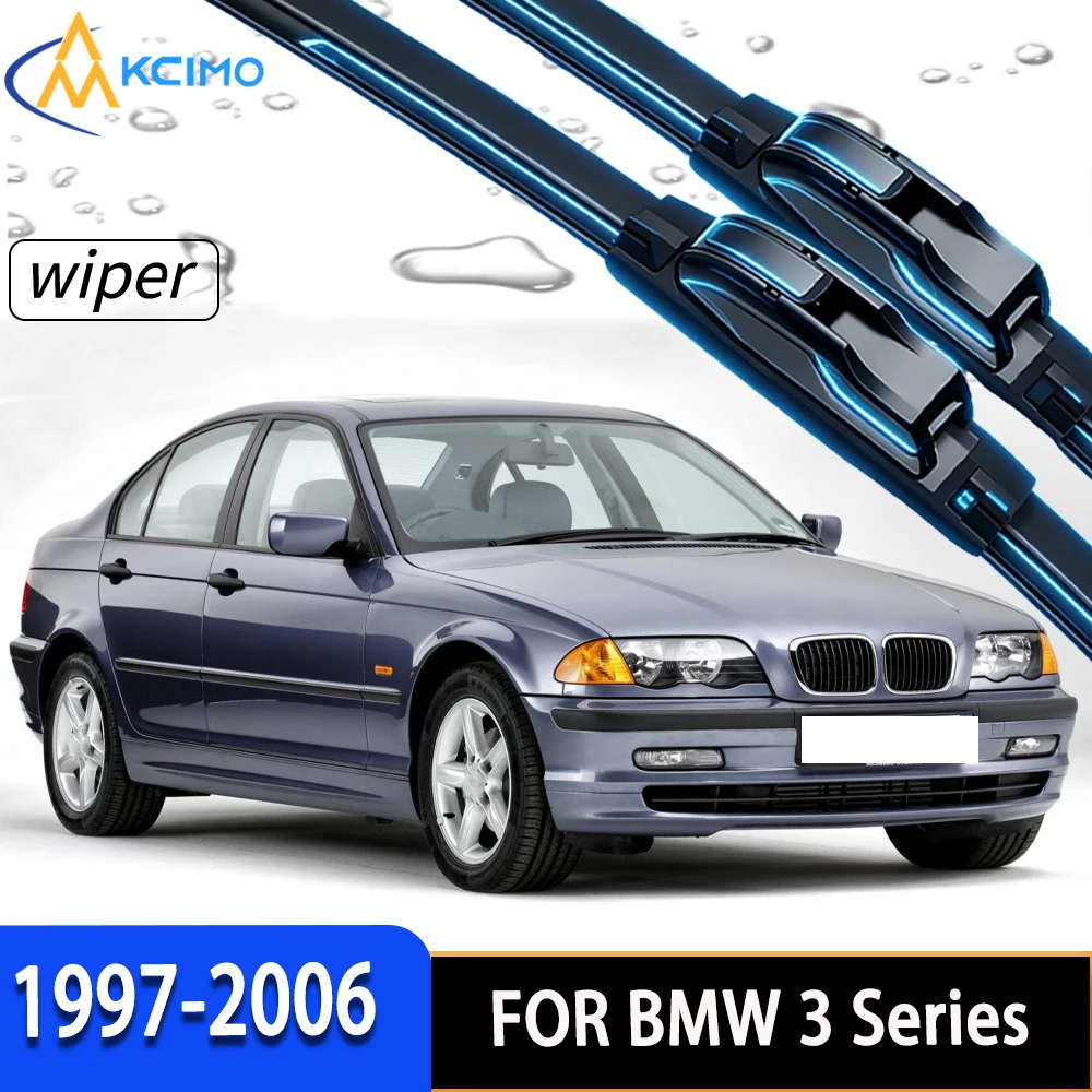 Optimal Clean Front Windscreen Wiper Blades with Long-Life Rubber, Direct Fit for BMW 3 Series E46 1997-2006
Optimal Clean Front Windscreen Wiper Blades with Long-Life Rubber, Direct Fit for BMW 3 Series E46 1997-2006