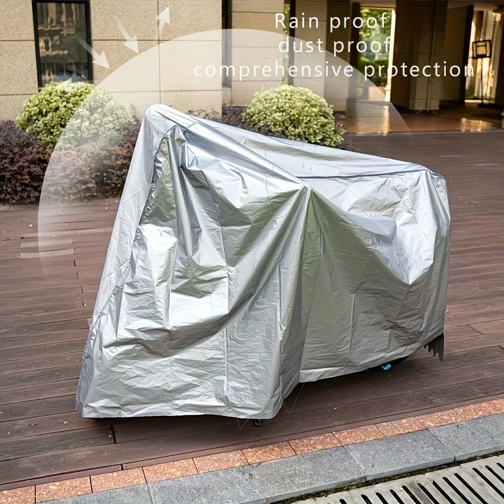 Waterproof Cycle Bike Rain Cover, Bicycle Cover Rain Sun UV Dust Windproof With Lock Hole for Mountain, Road & Dirt Bike
Waterproof Cycle Bike Rain Cover, Bicycle Cover Rain Sun UV Dust Windproof With Lock Hole for Mountain, Road & Dirt Bike