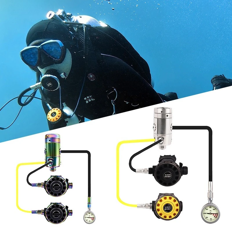 Scuba Diving Respirator Regulator Balanced Double Diaphragm Ice Diving Water Diving Equipment Set
Scuba Diving Respirator Regulator Balanced Double Diaphragm Ice Diving Water Diving Equipment Set