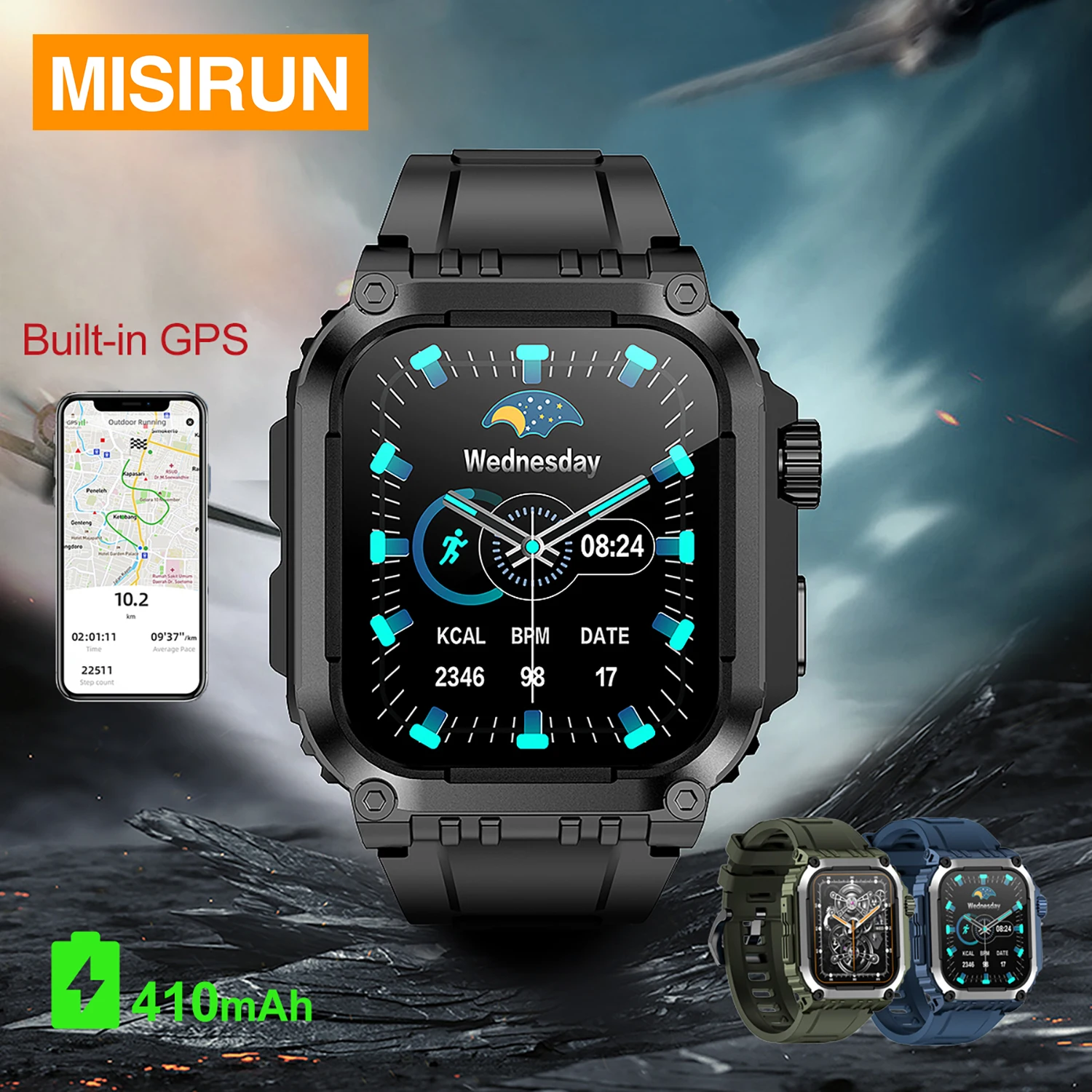 MISIRUN Открытый Военный GPS Смарт Часы Мужчины Bluetooth Звонок Мониторинг Здоровья 410mAh IP68 Водонепроницаемый Спорт Фитнес Smartwatch
MISIRUN Открытый Военный GPS Смарт Часы Мужчины Bluetooth Звонок Мониторинг Здоровья 410mAh IP68 Водонепроницаемый Спорт Фитнес Smartwatch