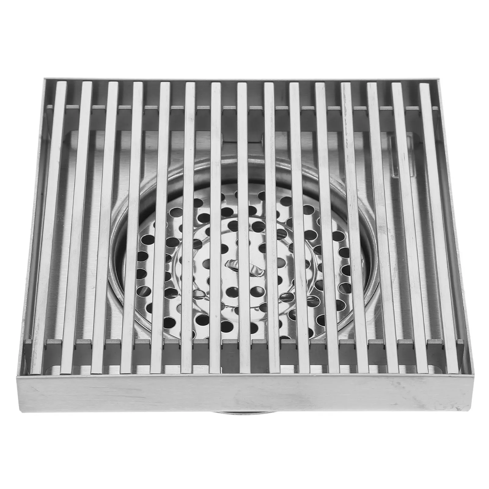 Outdoor Large Diameter Stainless Steel Floor Drain Solid Strip Cover for Patios Gardens Landscaping with Hair Catcher Drain
Outdoor Large Diameter Stainless Steel Floor Drain Solid Strip Cover for Patios Gardens Landscaping with Hair Catcher Drain