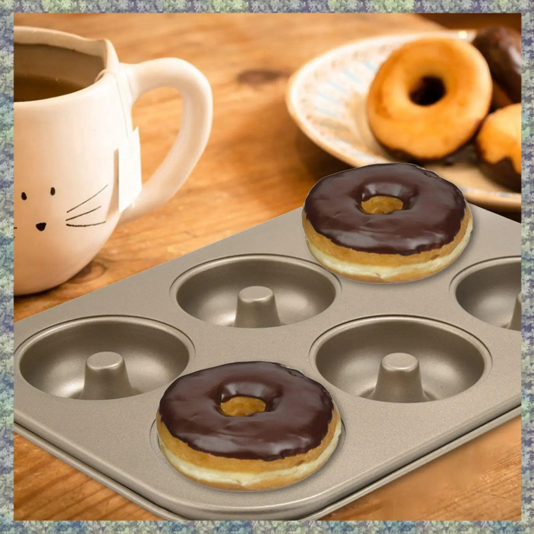 WON Madeleine Pan,Non-Stick Donut Pan, 2 Pieces Donut Baking Tray, Carbon Steel Donut Mold, Donut Baking Dish Bag Mould 6 Doughn
WON Madeleine Pan,Non-Stick Donut Pan, 2 Pieces Donut Baking Tray, Carbon Steel Donut Mold, Donut Baking Dish Bag Mould 6 Doughn