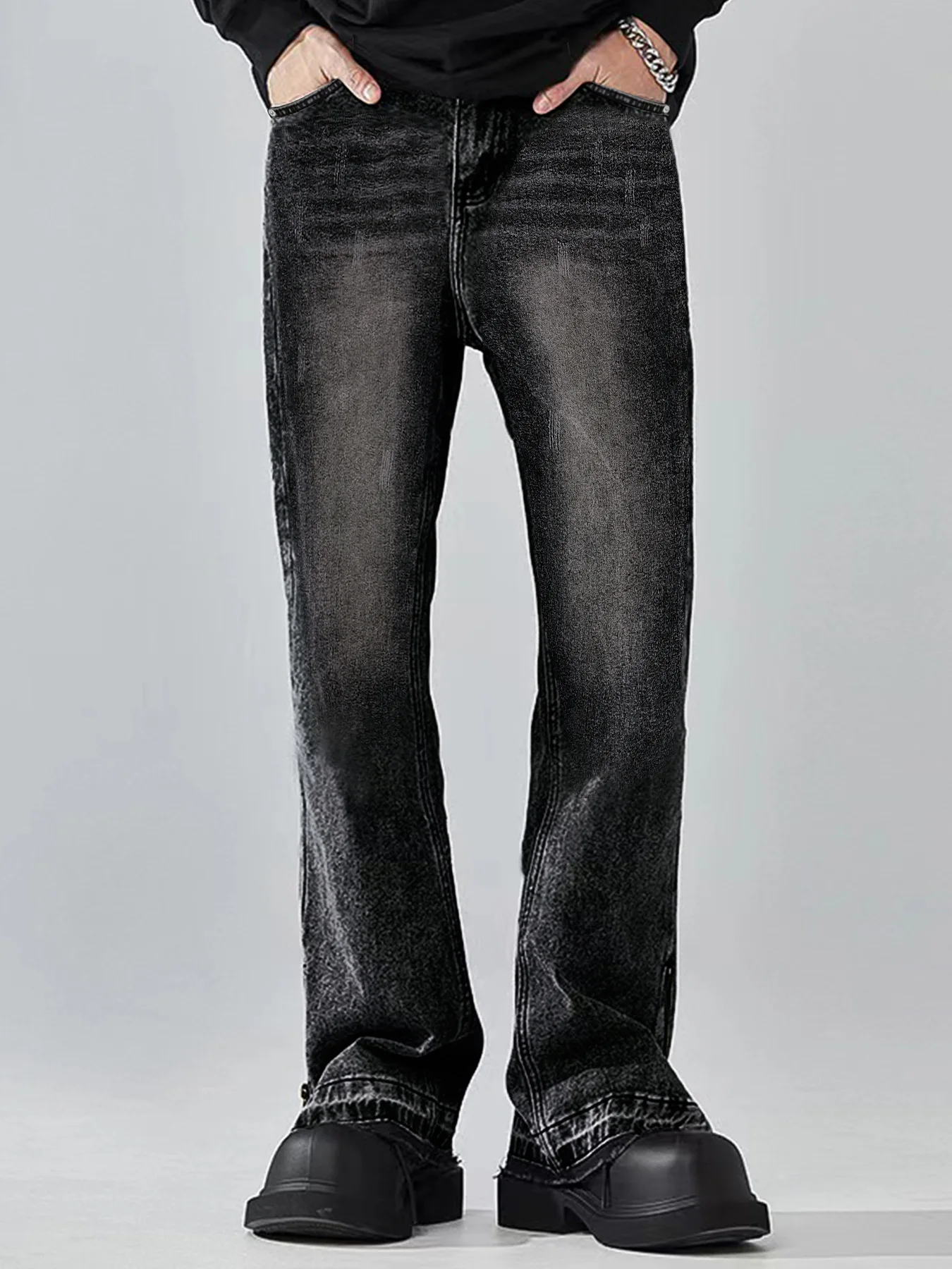 2026 Spring Summer Men's Flare Jeans American Streetwear Wide Leg Denim Trousers Loose Baggy Straight Jeans Casual Vintage Blue
2026 Spring Summer Men's Flare Jeans American Streetwear Wide Leg Denim Trousers Loose Baggy Straight Jeans Casual Vintage Blue