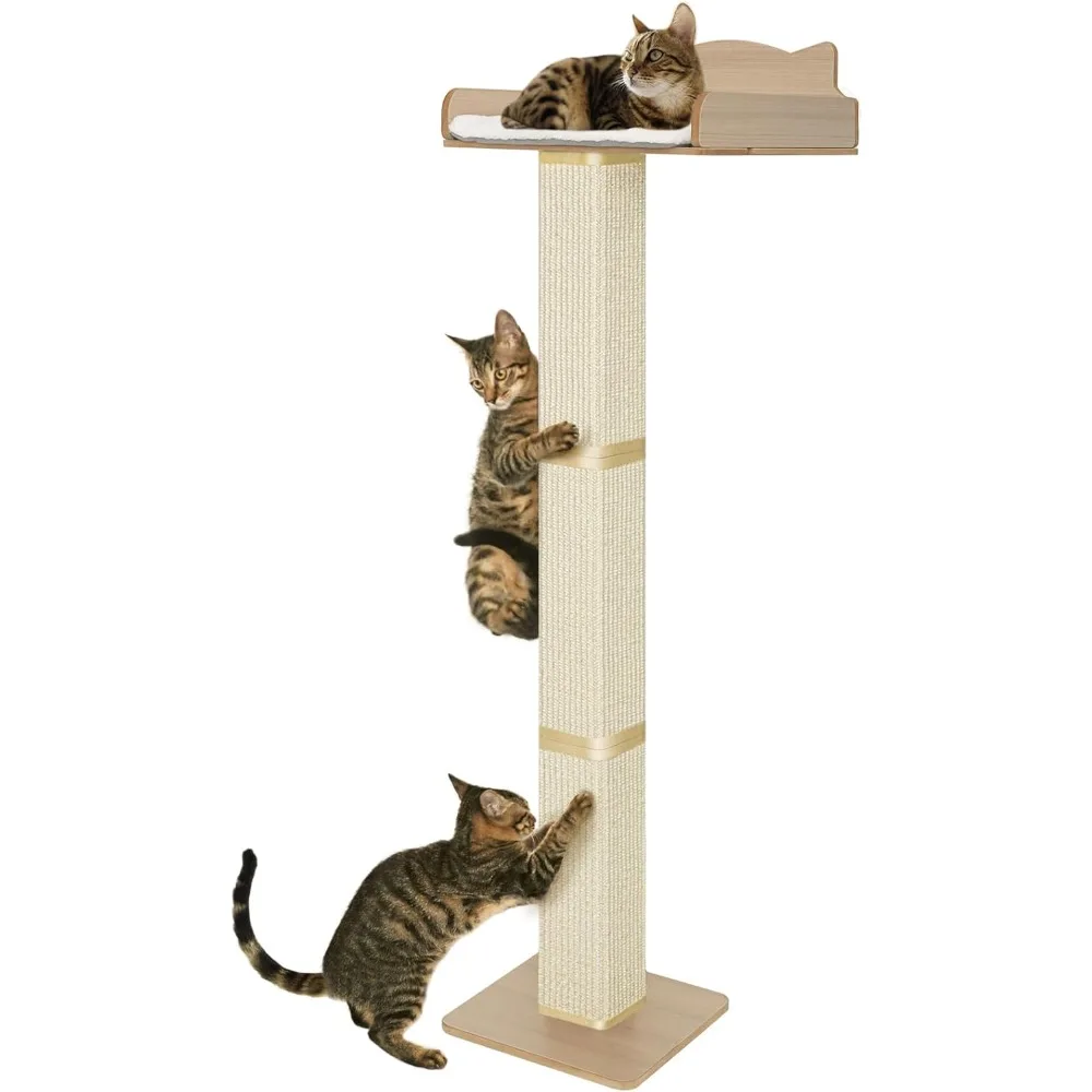 Cat Window Perch with Thick Sisal Scratching Post, Cat Hammock for Window, 53.5" Adjustable Tall Cats Scratching Post with 2 Upg
Cat Window Perch with Thick Sisal Scratching Post, Cat Hammock for Window, 53.5" Adjustable Tall Cats Scratching Post with 2 Upg