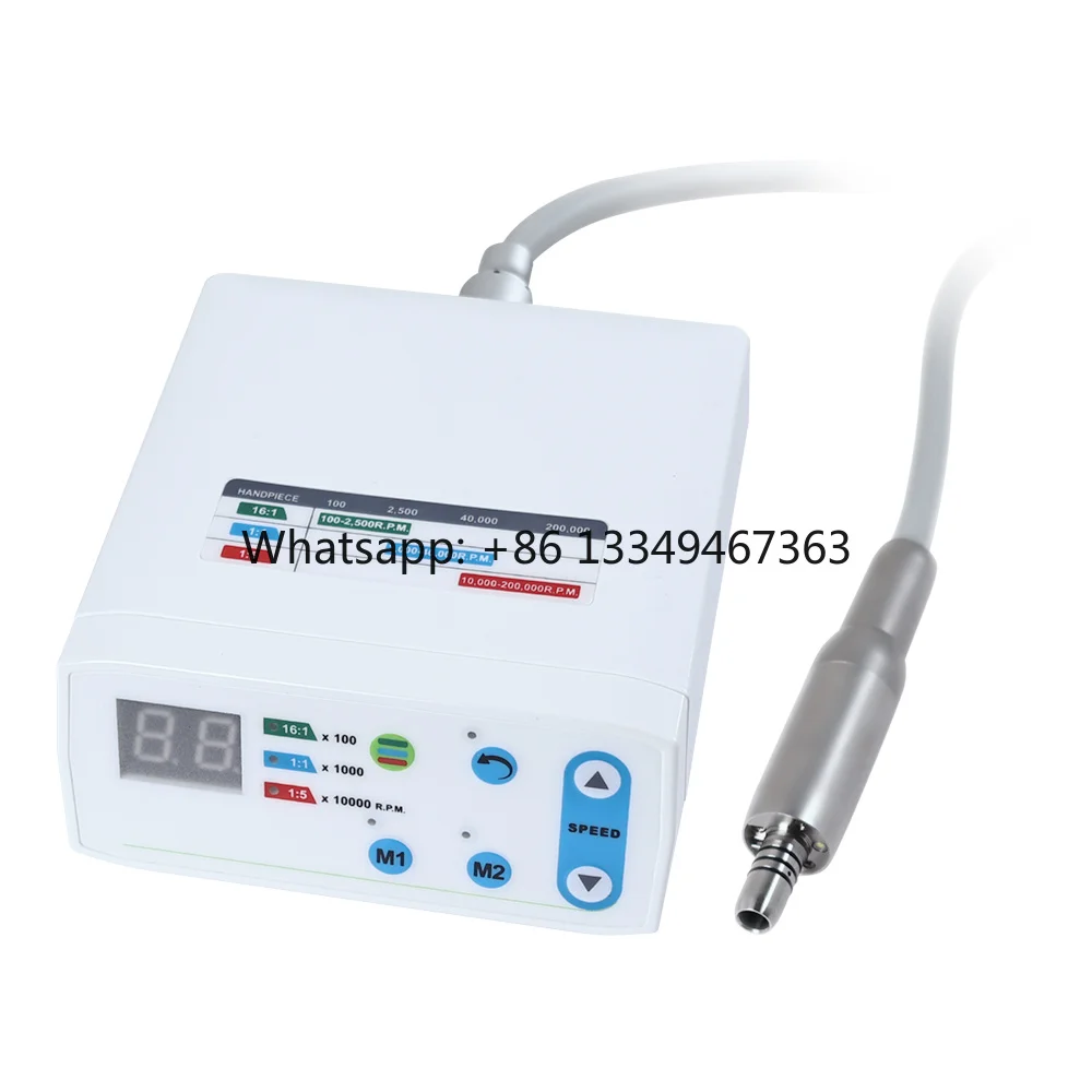 Dental Lab Laboratory Micromotor Fiber Optic LED Dental Brushless Micro Motor Compatible with 1:1, 1:5, 1:4.2 Handpiece
Dental Lab Laboratory Micromotor Fiber Optic LED Dental Brushless Micro Motor Compatible with 1:1, 1:5, 1:4.2 Handpiece