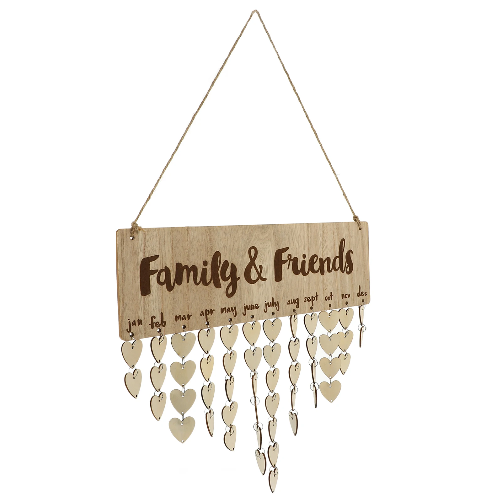 Wooden Hanging Calendar Home Decor Wall Family Birthday Plaque Reusable Countdown Sign Desktop Decor Wooden Calendar Pendant
Wooden Hanging Calendar Home Decor Wall Family Birthday Plaque Reusable Countdown Sign Desktop Decor Wooden Calendar Pendant