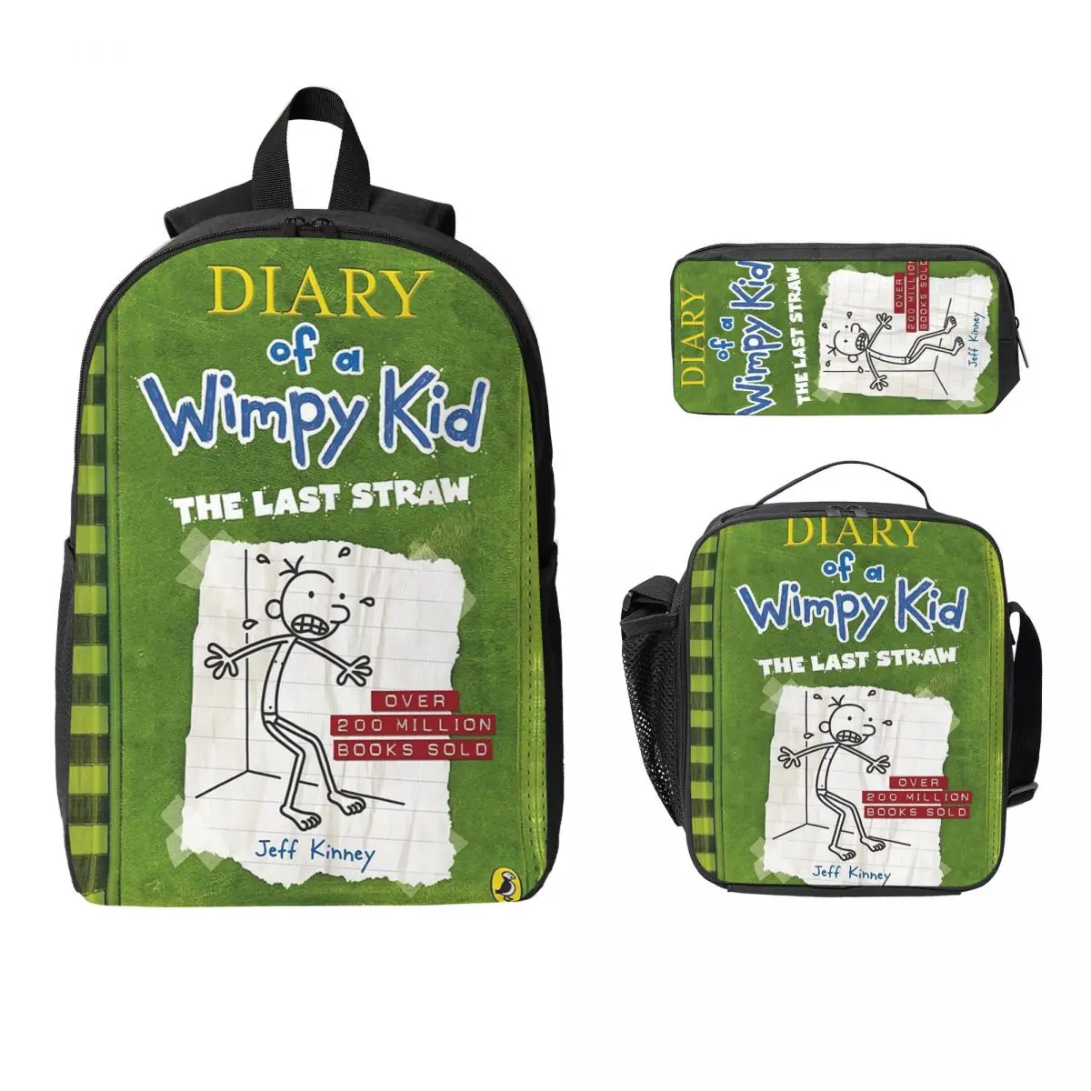Diary Of A Wimpy Kid The Last Straw Cover Backpack Student Boys Girls BookBag School Bag 3ps Insulated Lunch Bag Pencil Case
Diary Of A Wimpy Kid The Last Straw Cover Backpack Student Boys Girls BookBag School Bag 3ps Insulated Lunch Bag Pencil Case