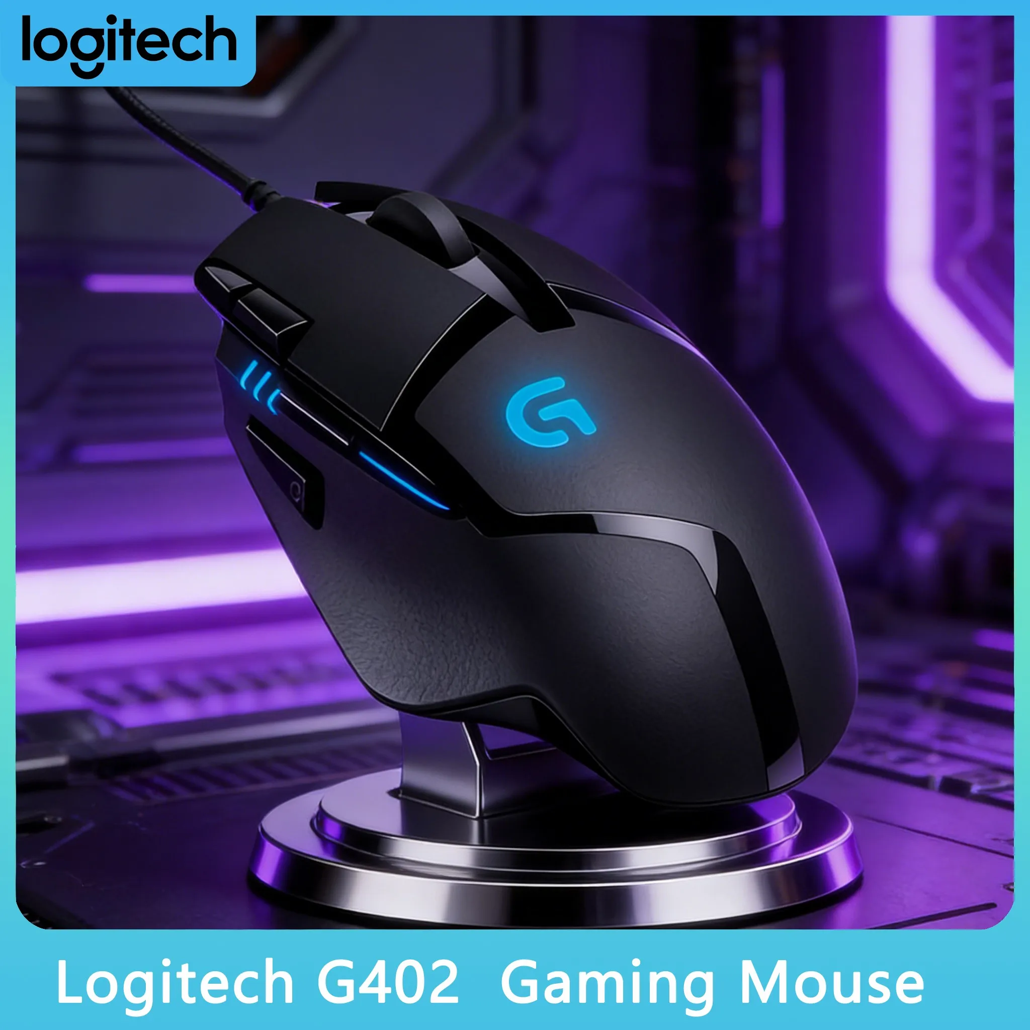 Logitech G402 Hyperion Fury - Идеально для соревновательных игр
Logitech G402 Hyperion Fury - Идеально для соревновательных игр