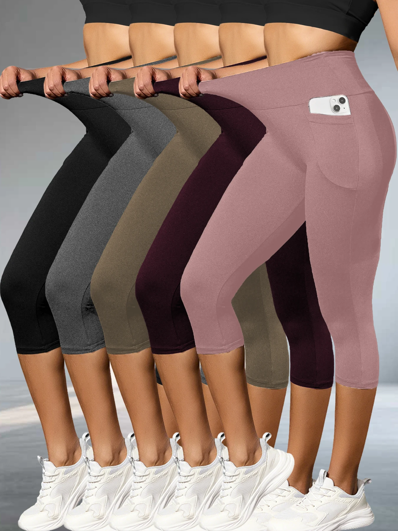5 Pack High Waisted capri pants For Women With Pockets Super Soft No See Through Workout Running Yoga Push Up Gym Leggings
5 Pack High Waisted capri pants For Women With Pockets Super Soft No See Through Workout Running Yoga Push Up Gym Leggings