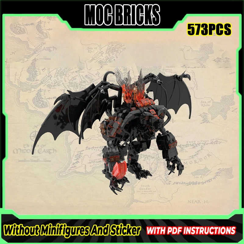 Magical Rings Moc Building Blocks Movie Monsters Balrog Model Technology Bricks DIY Assembly Street View Toys Gifts
Magical Rings Moc Building Blocks Movie Monsters Balrog Model Technology Bricks DIY Assembly Street View Toys Gifts