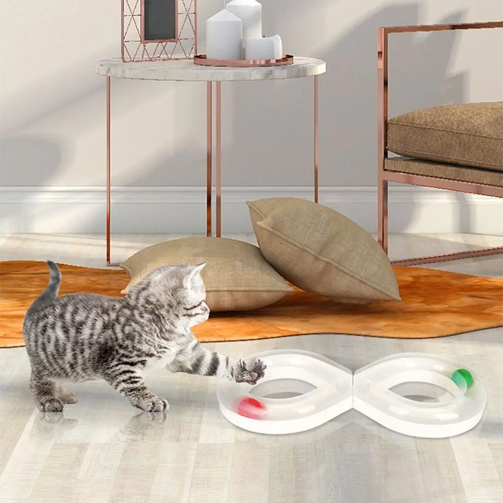 8 Shaped Tunnel Design Pet Turntable Durable Plastic Kitten Track Ball Toy Entertainment Track Turntable Funny Cat Fun Track
8 Shaped Tunnel Design Pet Turntable Durable Plastic Kitten Track Ball Toy Entertainment Track Turntable Funny Cat Fun Track