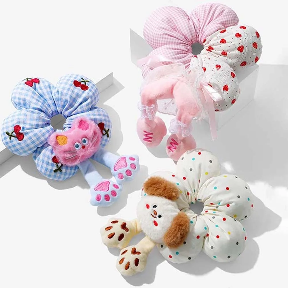 Cute Cartoon Animal Butt Hair Rope Cloth Cute Cotton Filled Scrunchies Korean Style Embroidery Plaid Flower Hair Ring Gifts 
Cute Cartoon Animal Butt Hair Rope Cloth Cute Cotton Filled Scrunchies Korean Style Embroidery Plaid Flower Hair Ring Gifts