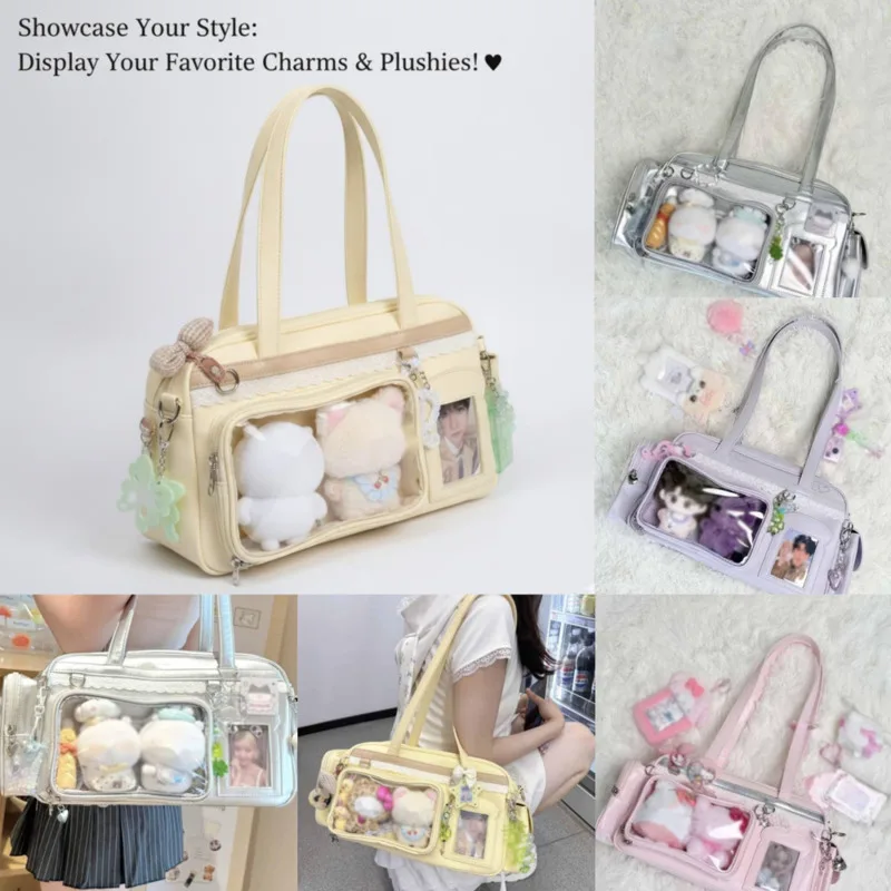 Shiny Silver Transparent Itabag Large Capacity Multiple Display 10cm Cotton Doll Detachable Strap Crossbody Bag For Anime Fans
Shiny Silver Transparent Itabag Large Capacity Multiple Display 10cm Cotton Doll Detachable Strap Crossbody Bag For Anime Fans