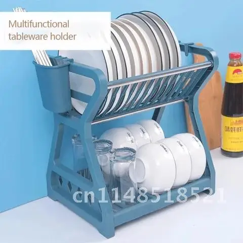 Kitchen Supplies Kitchen Tools Double-Layer Dish Filter Rack Tableware Utensil Holder Chopsticks Household Dish Drying Rack
Kitchen Supplies Kitchen Tools Double-Layer Dish Filter Rack Tableware Utensil Holder Chopsticks Household Dish Drying Rack