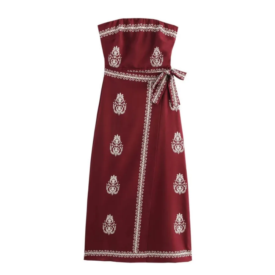 【New style】Fengchun women's clothing printed wrap type lace tube top dress 8131
【New style】Fengchun women's clothing printed wrap type lace tube top dress 8131