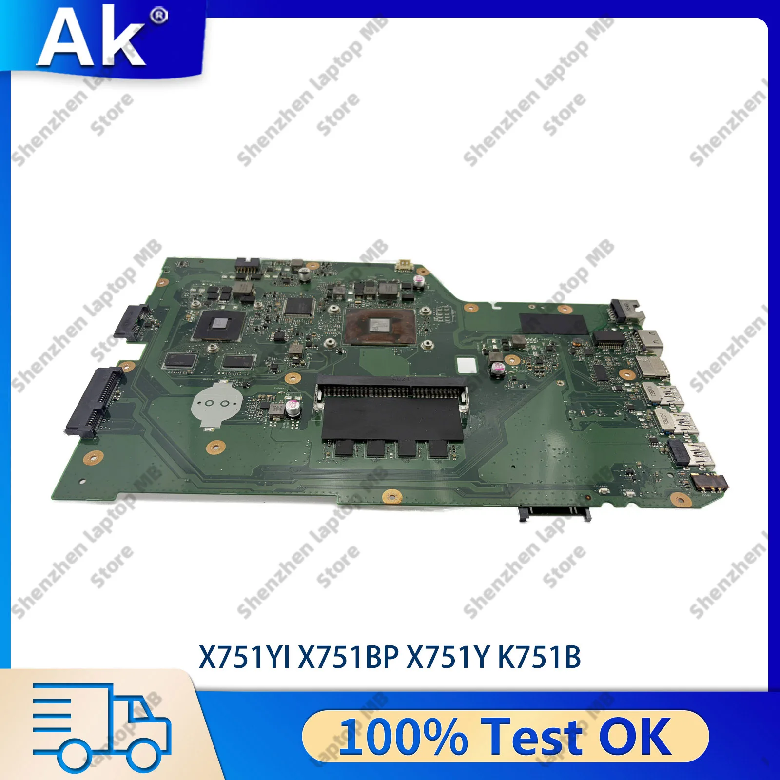 X751YI Laptop Motherboard For ASUS VivoBook X751YI K751Y A751Y X751Y D751Y Mainboard With A6 A8 A9 CPU 100% tests OK fast ship
X751YI Laptop Motherboard For ASUS VivoBook X751YI K751Y A751Y X751Y D751Y Mainboard With A6 A8 A9 CPU 100% tests OK fast ship
