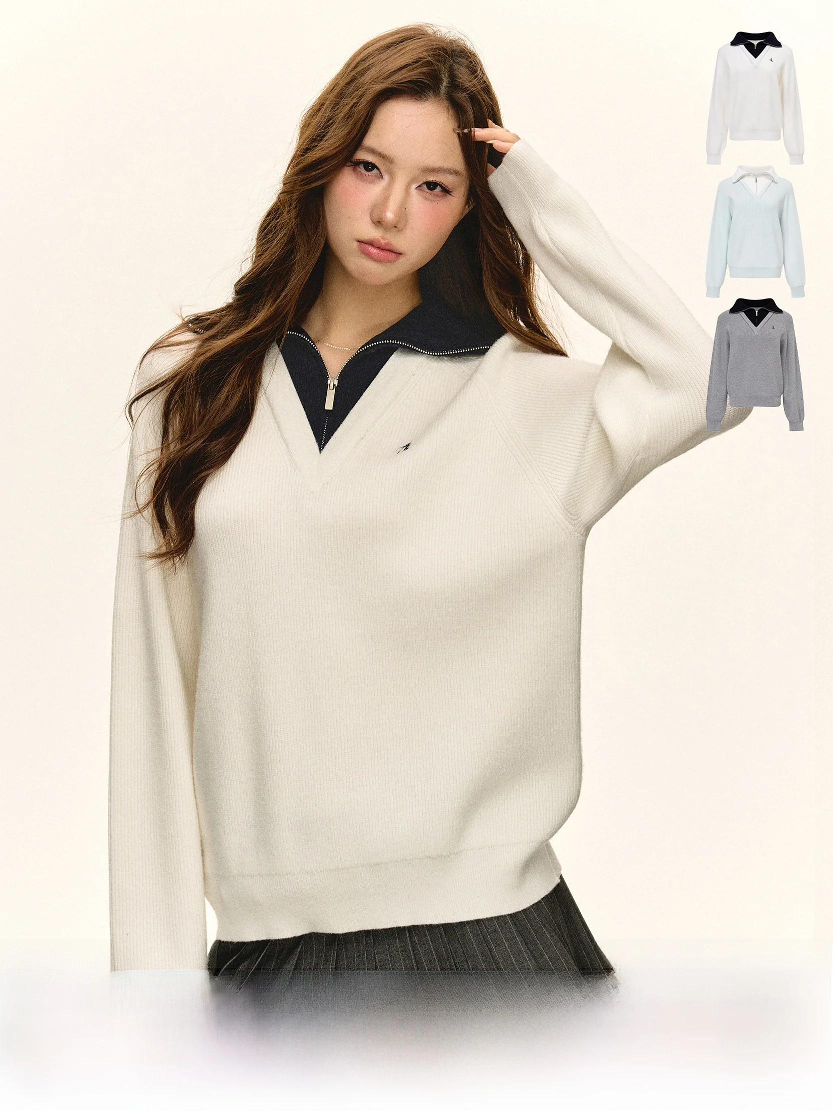 Женский свитер Ariseism в американском ретро-стиле, свободного кроя, весенняя новинка, уличный стиль, с длинными рукавами, на молнии, тонкий, стандартный крой
Женский свитер Ariseism в американском ретро-стиле, свободного кроя, весенняя новинка, уличный стиль, с длинными рукавами, на молнии, тонкий, стандартный крой