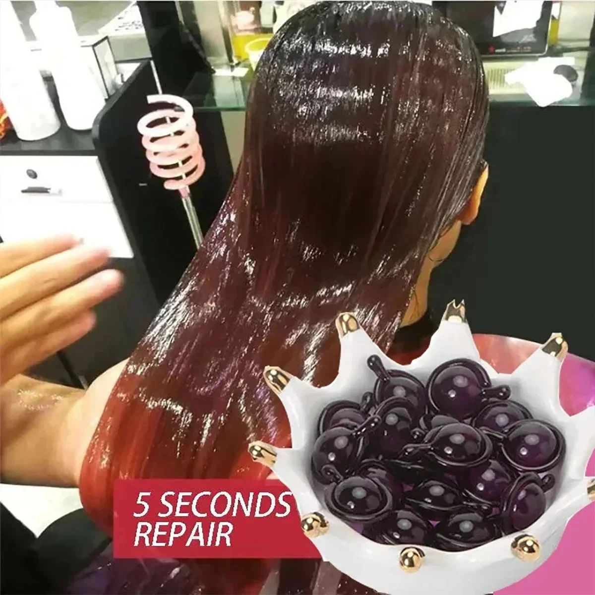 Hair Vitamin Capsule Keratin Oil Repair Hair Rough Frizz Soft Smooth Relieve Damage Deep Moisturizing Shiny Scalp Care Products
Hair Vitamin Capsule Keratin Oil Repair Hair Rough Frizz Soft Smooth Relieve Damage Deep Moisturizing Shiny Scalp Care Products