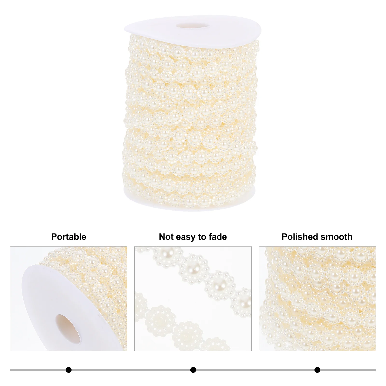 Sunflower Clothing Accessory Plastic Beads Chain Durable Long Time Use Cut Any Length Sew on Glue Craft Works Clothing Supplies
Sunflower Clothing Accessory Plastic Beads Chain Durable Long Time Use Cut Any Length Sew on Glue Craft Works Clothing Supplies