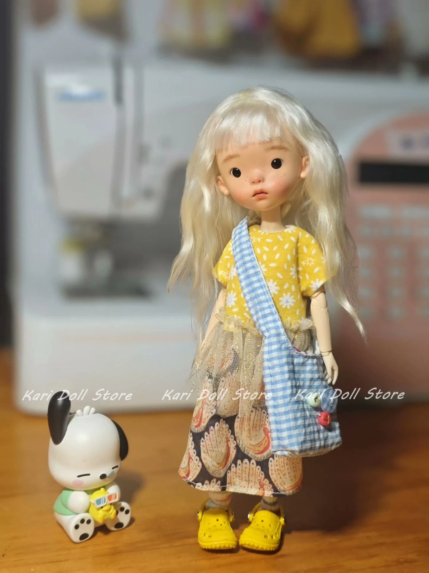 Kari Doll Одежда и юбки Желтый топ с цветочным принтом, кружевная юбка, повседневный костюм для куклы Landazz Landoudou 
Kari Doll Одежда и юбки Желтый топ с цветочным принтом, кружевная юбка, повседневный костюм для куклы Landazz Landoudou