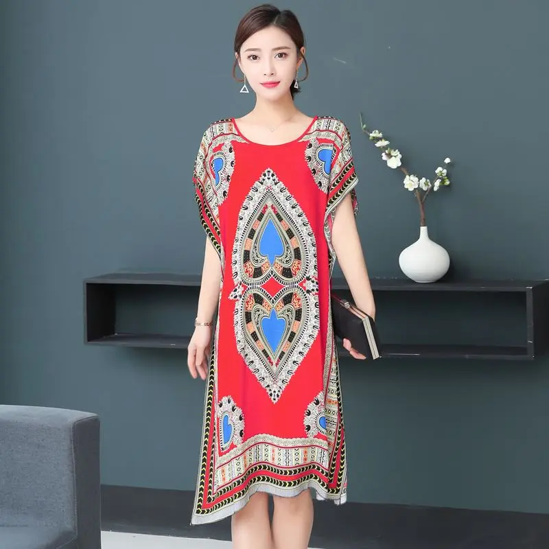 Spring Summer O-neck short-sleeved dress sexy beach retro print dress knee-length dress celebrity banquet
Spring Summer O-neck short-sleeved dress sexy beach retro print dress knee-length dress celebrity banquet