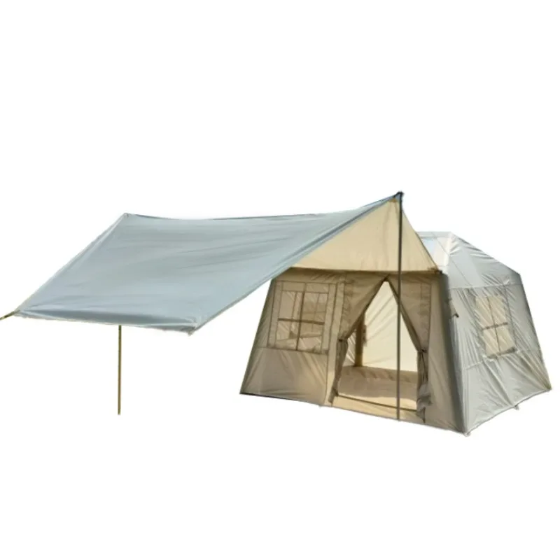 Outdoor 16.2 square meter small roof hut folding convenient park camping overnight full set of rainproof inflatable tent
Outdoor 16.2 square meter small roof hut folding convenient park camping overnight full set of rainproof inflatable tent