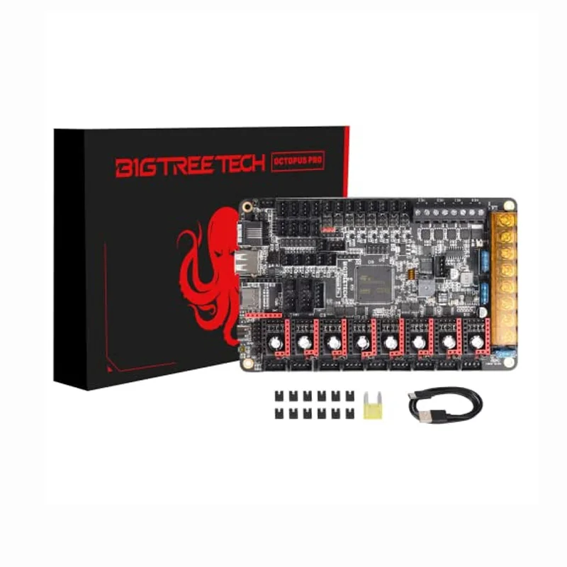 BIGTREETECH Octopus PRO V1.0/V1.1 Встроенная материнская плата MAX31865 TMC2209 Плата управления Raspberry Pi VS Ender3 V2 для PITFT
BIGTREETECH Octopus PRO V1.0/V1.1 Встроенная материнская плата MAX31865 TMC2209 Плата управления Raspberry Pi VS Ender3 V2 для PITFT