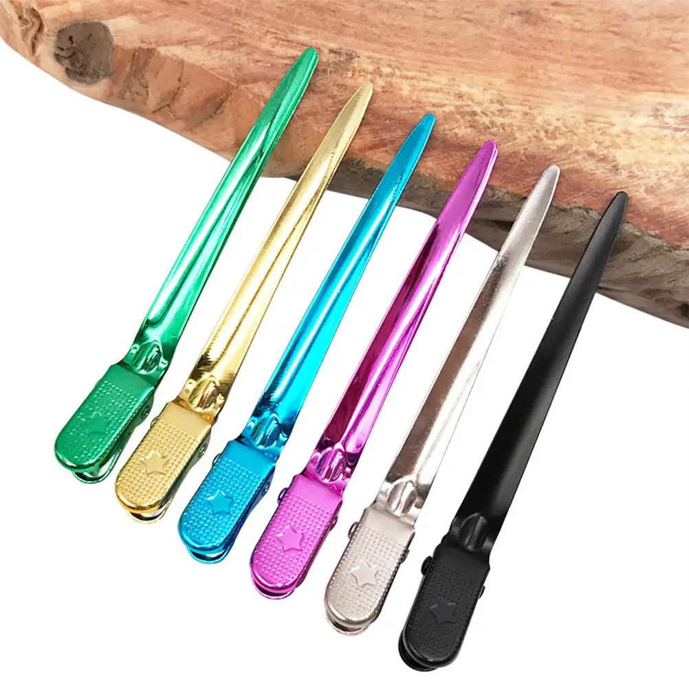 12pcs Duckbill Clips Stainless Steel Salon Hair Styling Tool For Hair Coloring Washing Face Portable Lightweight Strong Hold
12pcs Duckbill Clips Stainless Steel Salon Hair Styling Tool For Hair Coloring Washing Face Portable Lightweight Strong Hold