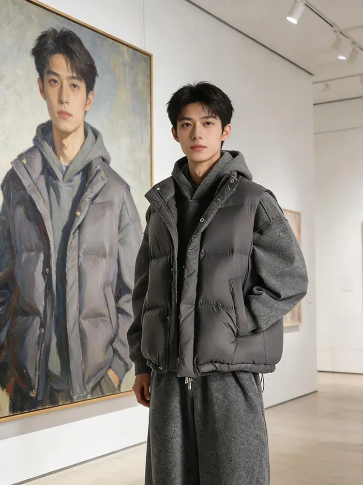 Мужской зимний теплый спортивный жилет Deep ey с воротником-стойкой, наполненный хлопком, молодежный, свободного кроя, эксклюзивно онлайн
Мужской зимний теплый спортивный жилет Deep ey с воротником-стойкой, наполненный хлопком, молодежный, свободного кроя, эксклюзивно онлайн