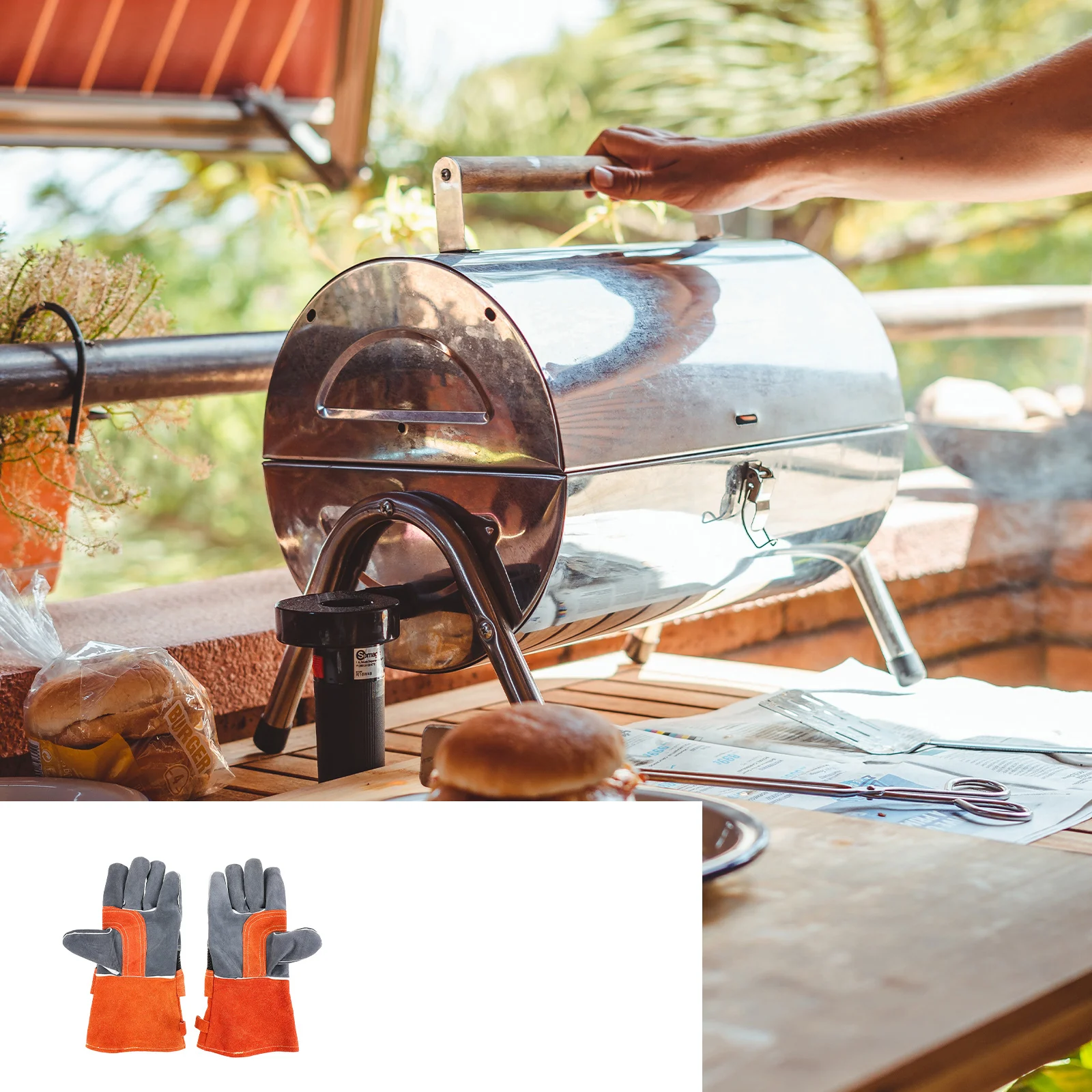 Fireproof Barbecue Gloves Heat Resistant Mitts Non Slip Cowhide Premium Safe Kitchen Oven Microwave Protective
Fireproof Barbecue Gloves Heat Resistant Mitts Non Slip Cowhide Premium Safe Kitchen Oven Microwave Protective