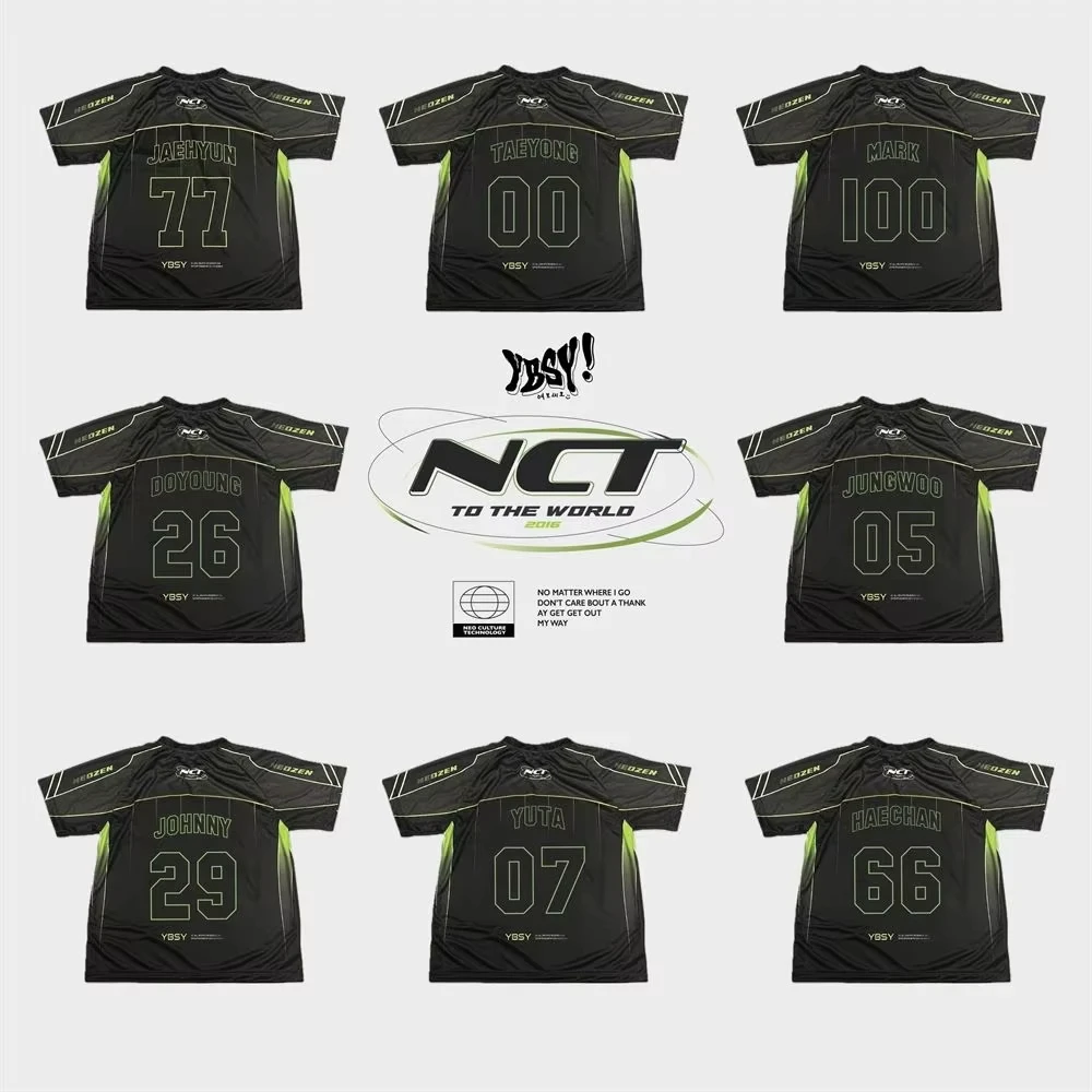 YBSY NCT127 Jerseys (pick Members!)2025T-Shirt Men New Summer Women Tee Short Sleeve Tops Shirts Children Korean Trend Oversized
YBSY NCT127 Jerseys (pick Members!)2025T-Shirt Men New Summer Women Tee Short Sleeve Tops Shirts Children Korean Trend Oversized