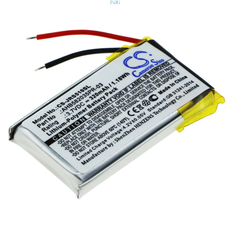 CameronSino Speaker Battery For Jabra AHB582035PR-03 JabraSpeak 510 Li-Polymer 3.70V 320mAh
CameronSino Speaker Battery For Jabra AHB582035PR-03 JabraSpeak 510 Li-Polymer 3.70V 320mAh