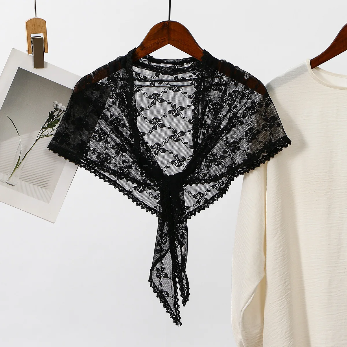 1pc Lace Veil Triangle Mantilla Church Head Covering Latin Scarf for Mass Wedding Bridesmaids
1pc Lace Veil Triangle Mantilla Church Head Covering Latin Scarf for Mass Wedding Bridesmaids