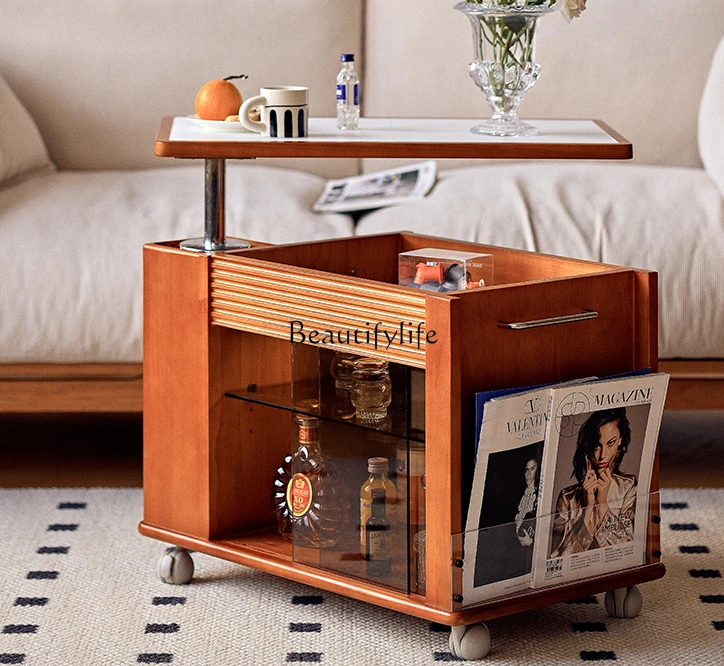Lift Trolley Solid Wood Mobile Coffee Table Living Room Multifunctional Tea Cabinet
Lift Trolley Solid Wood Mobile Coffee Table Living Room Multifunctional Tea Cabinet
