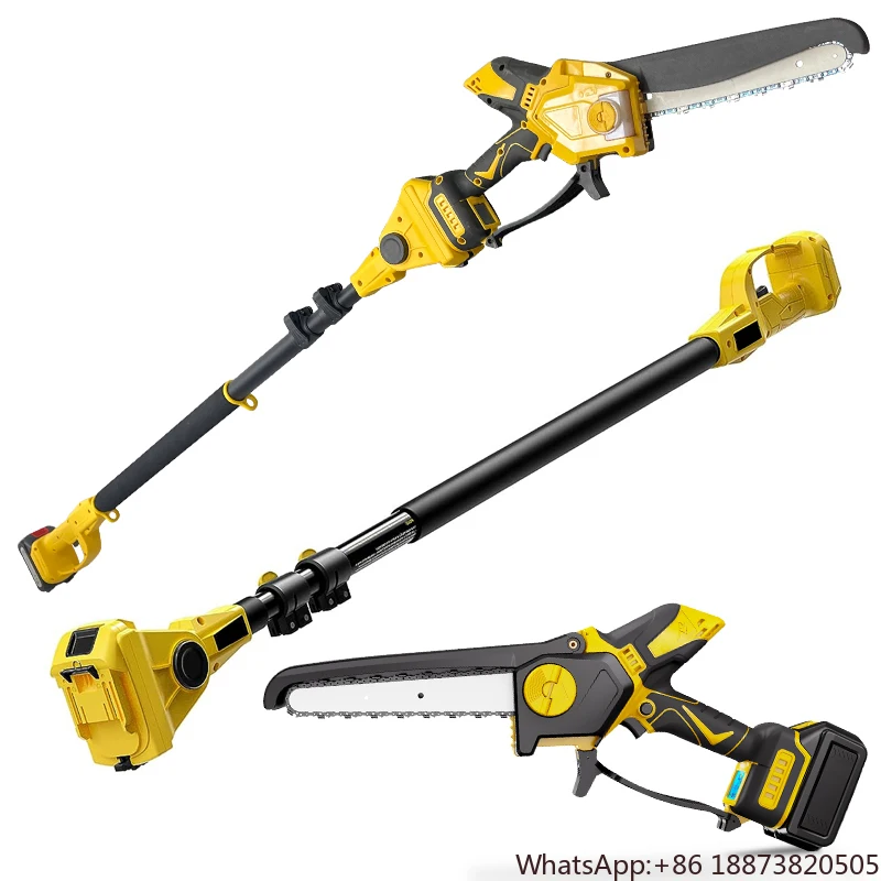 Long Pole Brushless Portable Battery Powered Handheld Chainsaw 8 Inch Mini Chain Saw Cordless
Long Pole Brushless Portable Battery Powered Handheld Chainsaw 8 Inch Mini Chain Saw Cordless