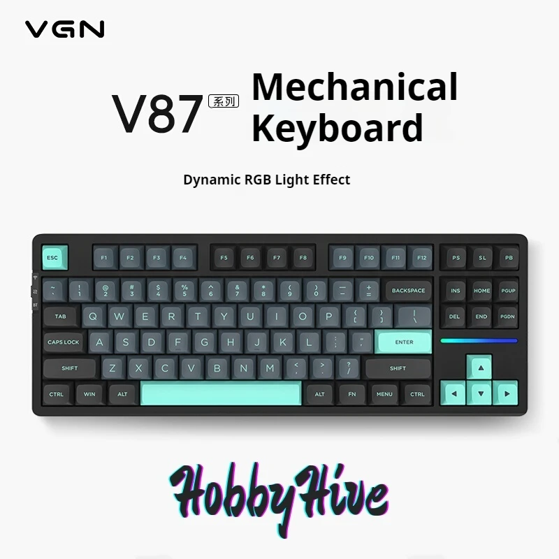 Серия VGN V87Pro, пользовательская механическая клавиатура, конфигурация структуры, полная клавиша, с возможностью горячей замены, офисная игровая RGB-клавиатура
Серия VGN V87Pro, пользовательская механическая клавиатура, конфигурация структуры, полная клавиша, с возможностью горячей замены, офисная игровая RGB-клавиатура