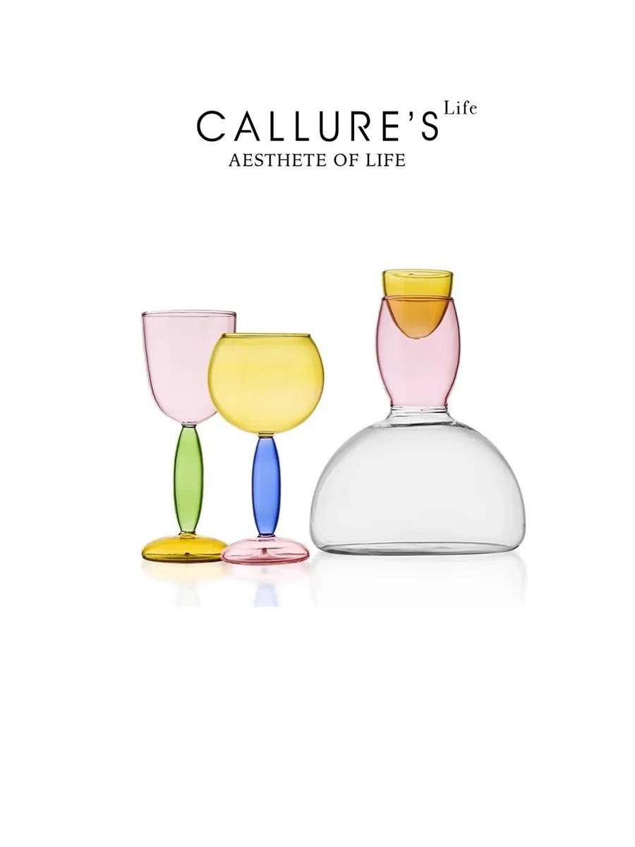 Callure Highball Wine Glasses Red And White Color Collision Bordeaux Red Wine Cups Aerator Set Nordic Style Heat Resistant Glass
Callure Highball Wine Glasses Red And White Color Collision Bordeaux Red Wine Cups Aerator Set Nordic Style Heat Resistant Glass