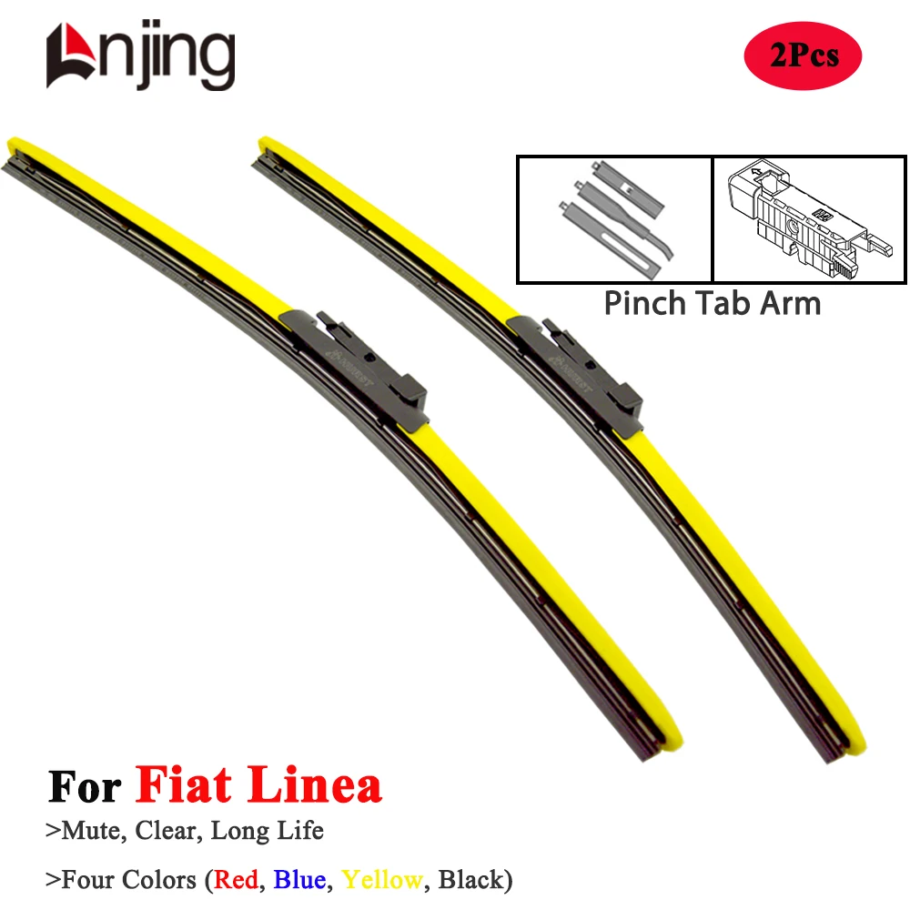 LNJING Colorful Wiper Blades For Fiat Linea 323 Sedan 2006 2007 2010 2012 2015 2016 2017 2018 Car Accessories Red Hybrid Wipers
LNJING Colorful Wiper Blades For Fiat Linea 323 Sedan 2006 2007 2010 2012 2015 2016 2017 2018 Car Accessories Red Hybrid Wipers