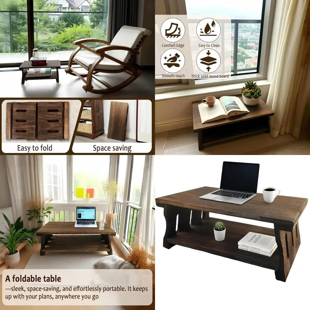 Handcrafted Natural Brown Wooden Folding Altar Table for Home Meditation, 24L x 12W x 21H
Handcrafted Natural Brown Wooden Folding Altar Table for Home Meditation, 24L x 12W x 21H