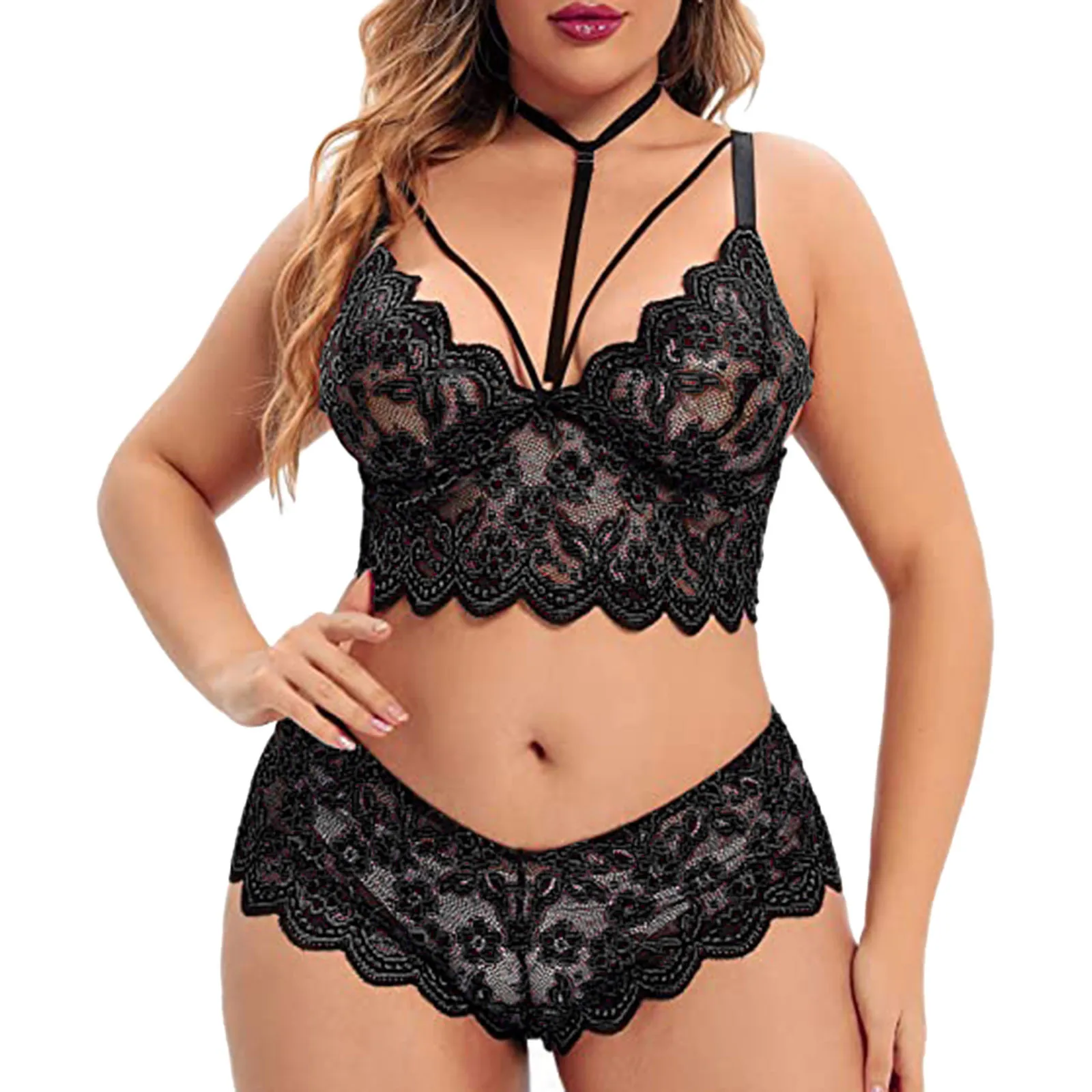 Women Sexy Lingerie Set Lace Hollow Bra Set Deep V Solid Color Underwear Female Sheer Suspenders Intimates Bras For Ladies
Women Sexy Lingerie Set Lace Hollow Bra Set Deep V Solid Color Underwear Female Sheer Suspenders Intimates Bras For Ladies