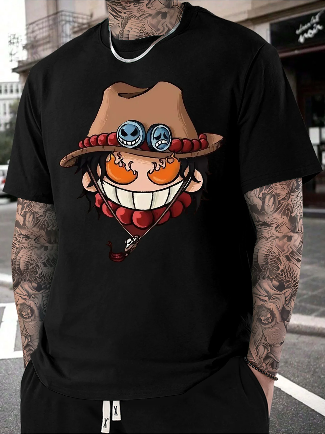 ONE PIECE анимация Луффи Саурон периферийный принт из чистого хлопка свободная дышащая футболка с короткими рукавами мужской летний повседневный топ
ONE PIECE анимация Луффи Саурон периферийный принт из чистого хлопка свободная дышащая футболка с короткими рукавами мужской летний повседневный топ