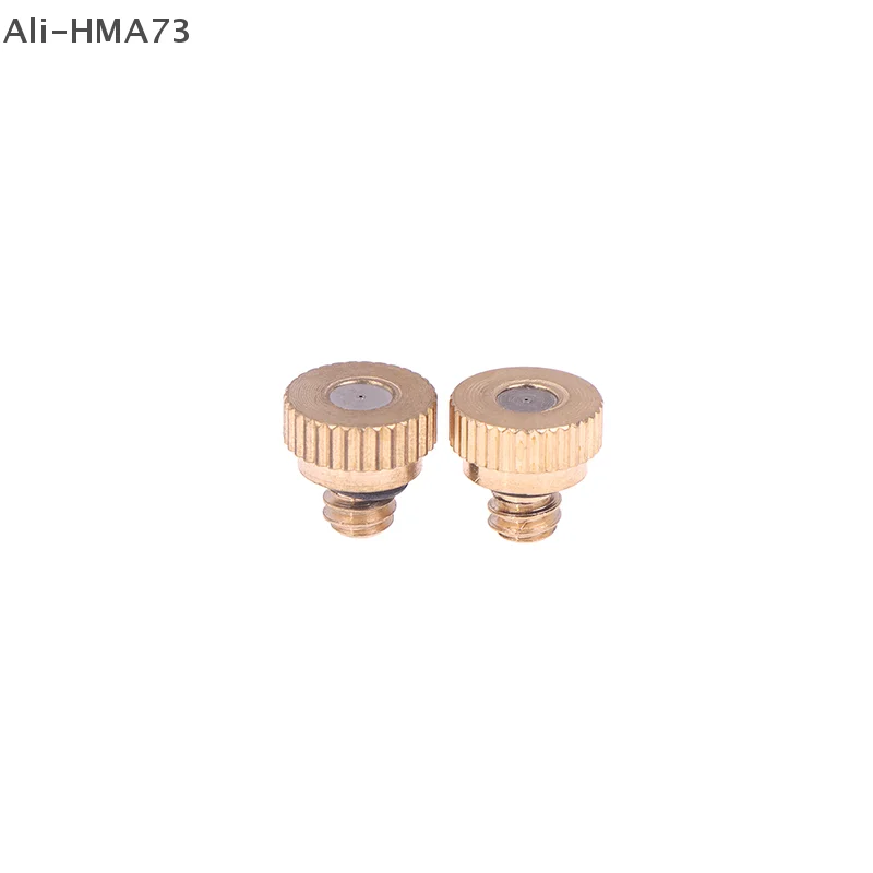 10Pcs/Set Irrigation 0.2/0.3mm Brass Threaded Misting Nozzle Garden Watering Mister Parts Fog Nozzle For Patio Misting System
10Pcs/Set Irrigation 0.2/0.3mm Brass Threaded Misting Nozzle Garden Watering Mister Parts Fog Nozzle For Patio Misting System