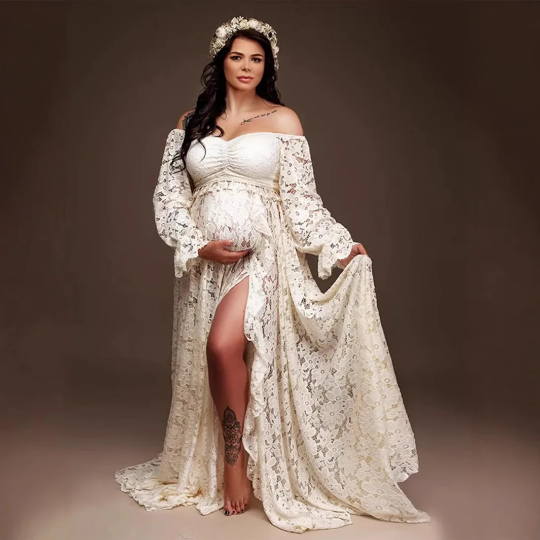 Baby Shower Dresses For Pregnant Woman Lace Long Dress Pregnancy Shouldless Maxi Gown Dresses Soft Tulle Fabric Strapless Dress
Baby Shower Dresses For Pregnant Woman Lace Long Dress Pregnancy Shouldless Maxi Gown Dresses Soft Tulle Fabric Strapless Dress